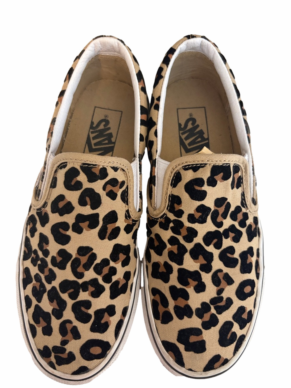 Vans Slip-On Leopard Canvas Shoes | EUC | Sz 6.5